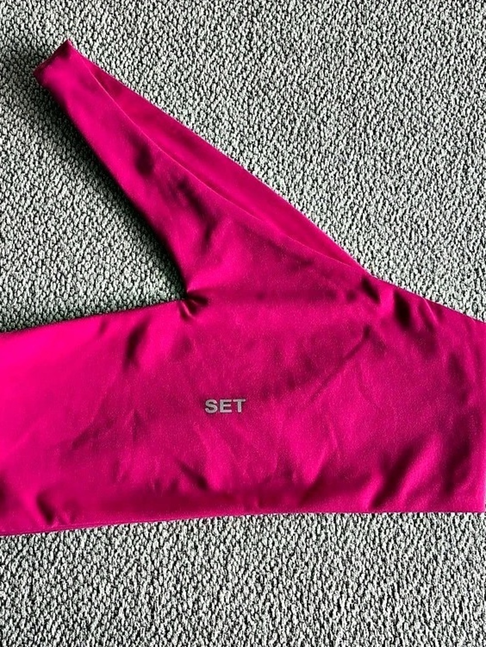 SET Active Luxform One Shoulder Sports Bra Pink Size S Athletic Top - Picture 9 of 10